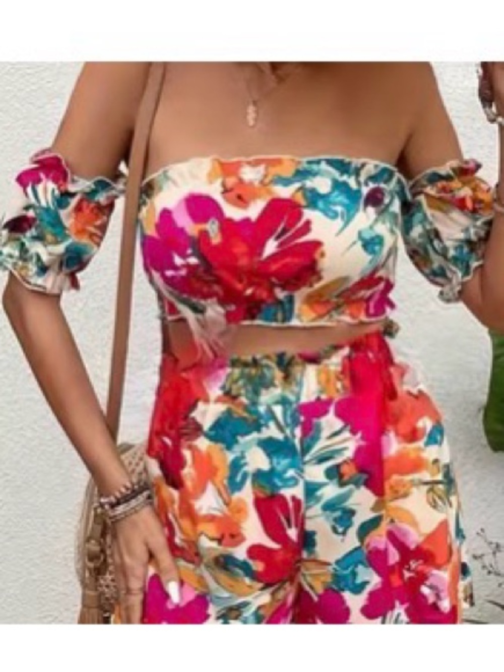 Floral Multicolor Two-Piece Set - Picture 4 of 4